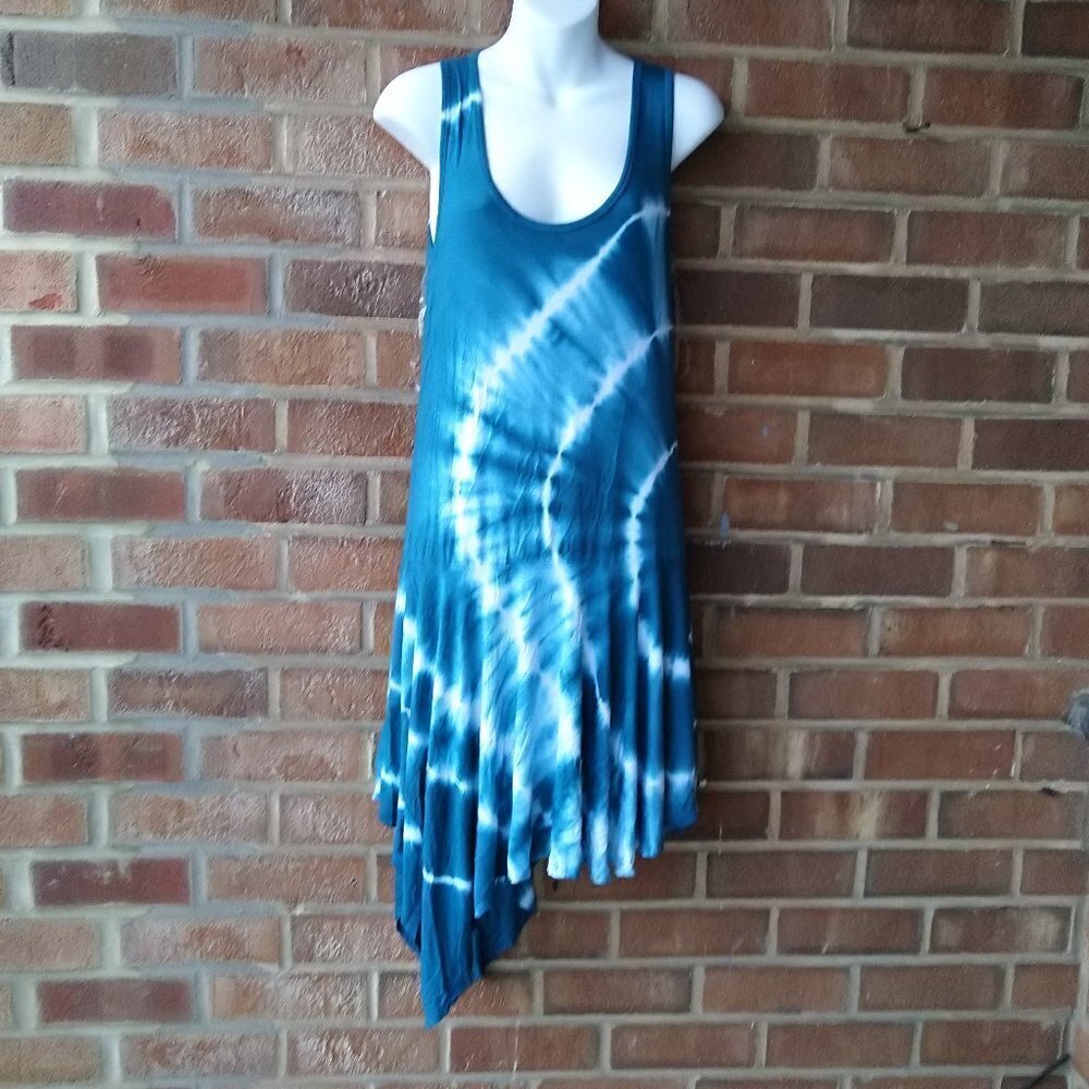 G Scent Tie Dye Asymmetrical Tank Dress Size Sm